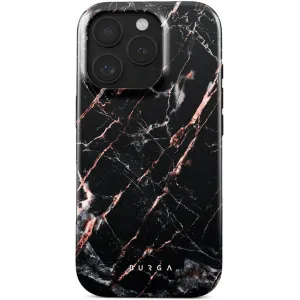 Burga Tough Zadní kryt pouzdro pro Apple iPhone 16 Pro - Rose Gold Marble