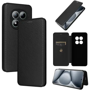 Phonesta Carbon Fiber Skin Peněženkové pouzdro pro Xiaomi Redmi Note 15 Pro Plus / Xiaomi Poco M8 Pro - Černé