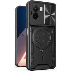 Phonesta CamLock Zadní kryt pouzdro pro Xiaomi Poco M7 - Černé