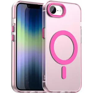 Phonesta HardFrost Zadní kryt pouzdro s MagSafe pro Apple iPhone 17e/16e - Matné růžové