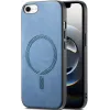 Phonesta Retro Vegan Leather MagSafe Zadní kryt pouzdro pro Apple iPhone 17e/16e - Modré