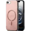 Phonesta Retro Vegan Leather MagSafe Zadní kryt pouzdro pro Apple iPhone 17e/16e - Růžové