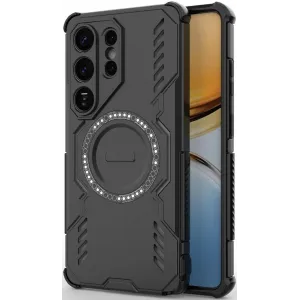 Phonesta Shield Armor Zadní kryt pouzdro s MagSafe pro Samsung Galaxy S26 Ultra - Černé