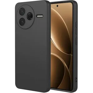 Phonesta Soft Silk Silikonový Zadní kryt pouzdro pro Xiaomi Poco F7 Pro - Černé