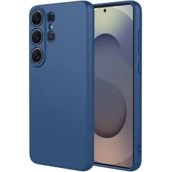 Phonesta Soft Silk Silikonový Zadní kryt pouzdro pro Samsung Galaxy S26 Ultra - Tmavé modré
