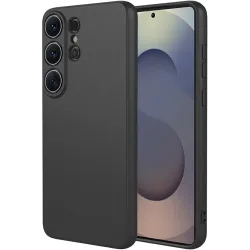 Phonesta Soft Silk Silikonový Zadní kryt pouzdro pro Samsung Galaxy S26 Ultra - Černé