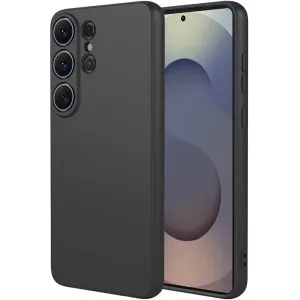 Phonesta Soft Silk Silikonový Zadní kryt pouzdro pro Samsung Galaxy S26 Ultra - Černé