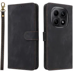 Phonesta Vintage Skin Peněženkové pouzdro pro Xiaomi Redmi Note 15 4G/5G / Xiaomi Poco M8 - Černé